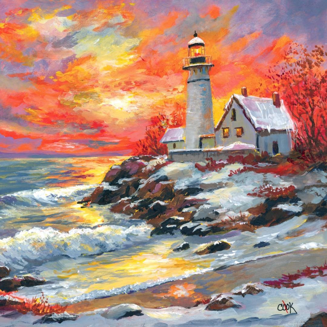 Lighthouse at Sunset - Downloadable Tutorial